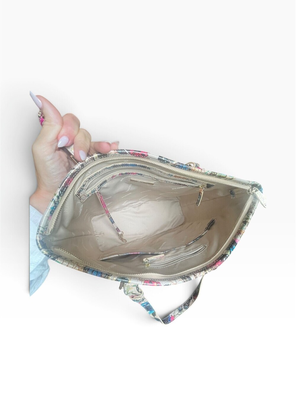 Brahmin Medium Asher Tote Butterfly Bag - Picture 9 of 13
